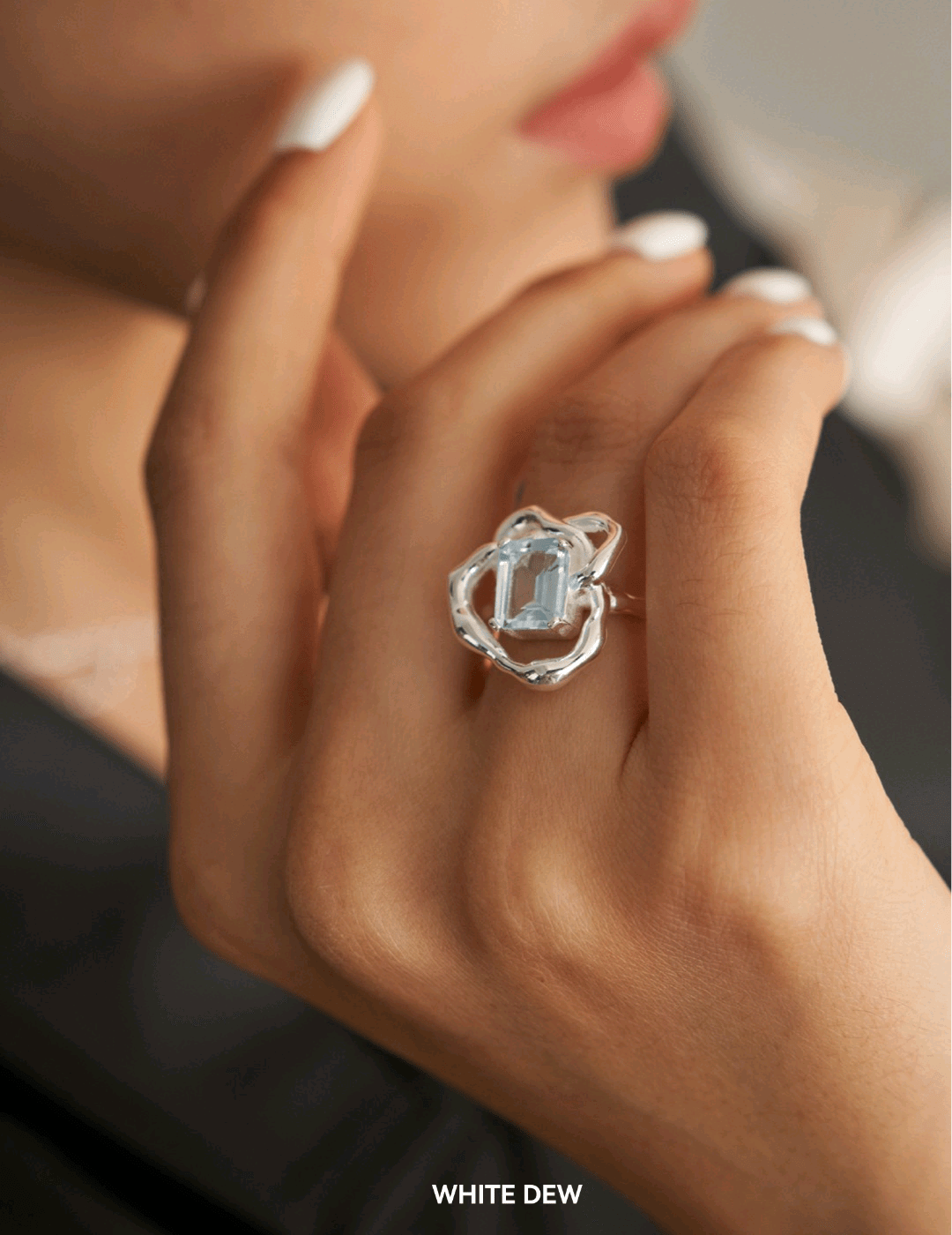 Topaz rings